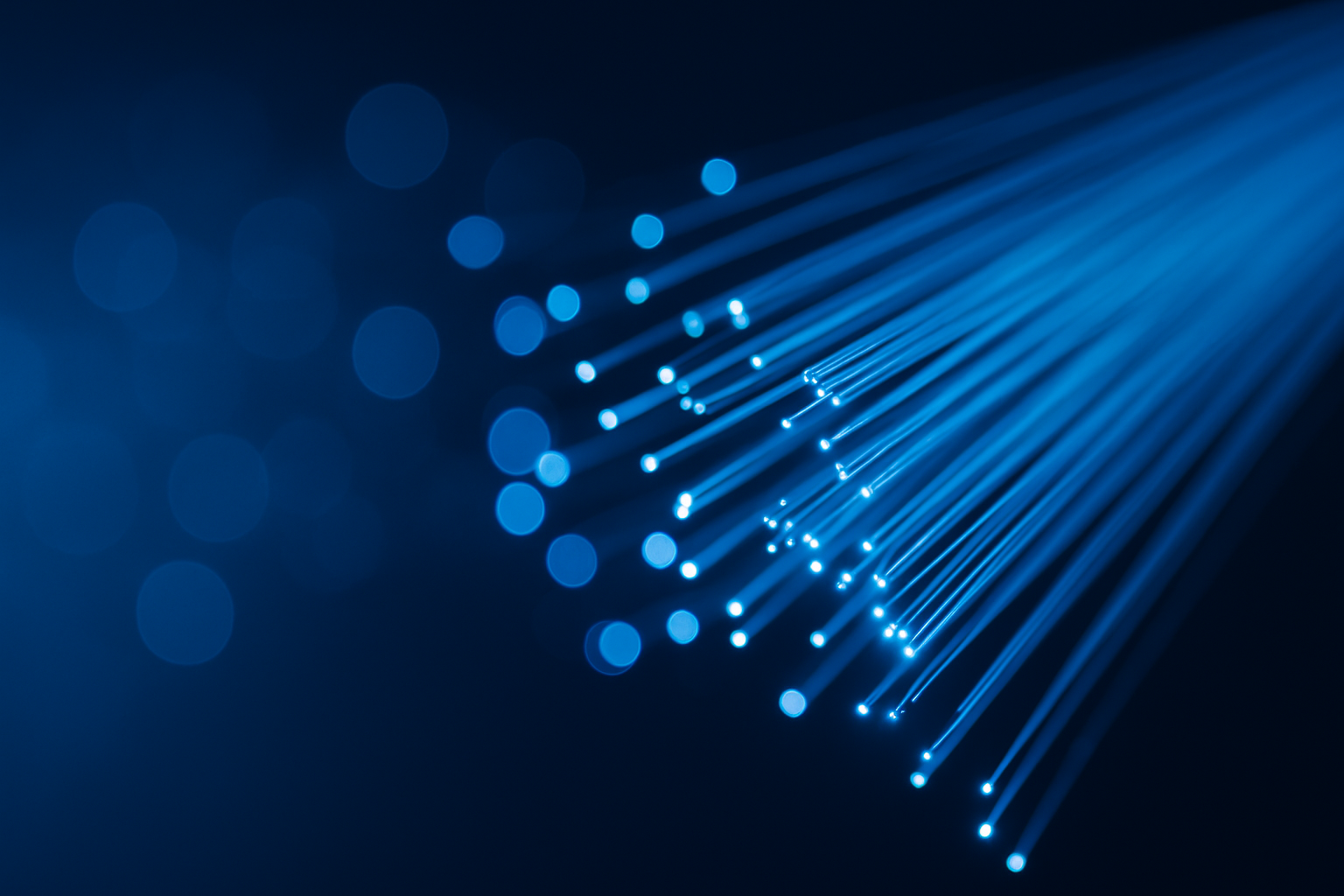 Leuchtende Glasfaserkabel