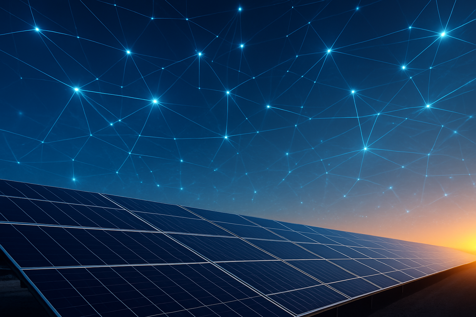 Moderne Solaranlage auf einem Dach