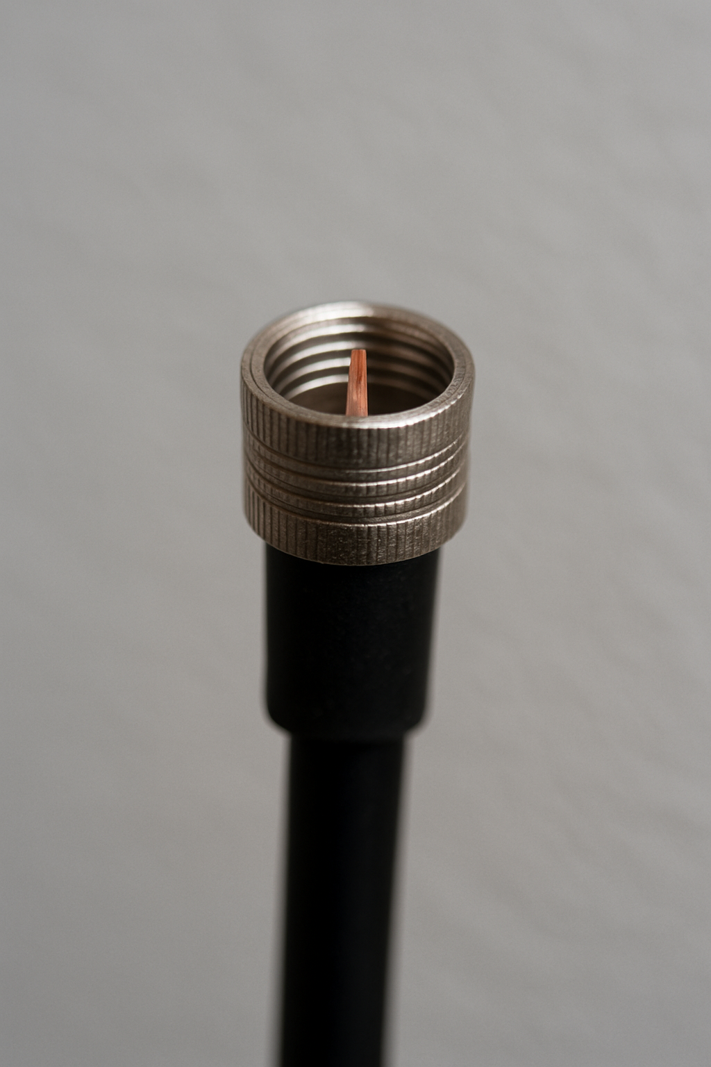 Nahaufnahme einer Koaxial-Anschlussdose